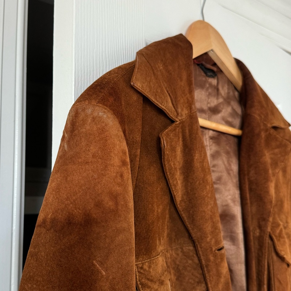 Wilsons Leather Chestnut Brown Suede Jacket - Picture 2 of 4